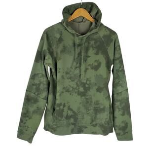 Lululemon City Sweat Hoodie Mens M Tie Dye Olive Green Multi Pullover Sweatshirt